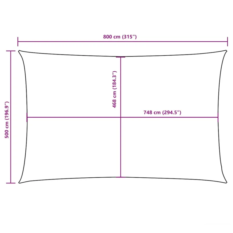 Uždanga nuo saulės, terakota, 5x8m, oksfordo audinys
