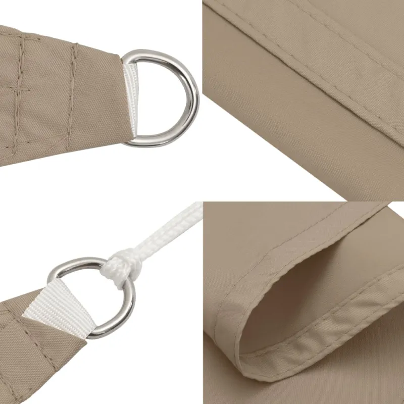 Uždanga nuo saulės, taupe, 2x2m, oksfordo audinys, kvadratinė
