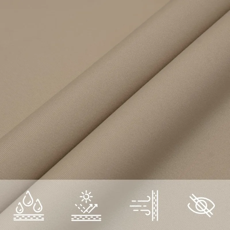 Uždanga nuo saulės, taupe, 3,6x3,6m, oksfordo audinys