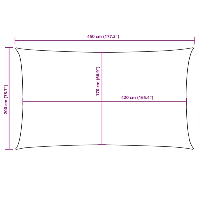 Uždanga nuo saulės, taupe, 2x4,5m, oksfordo audinys