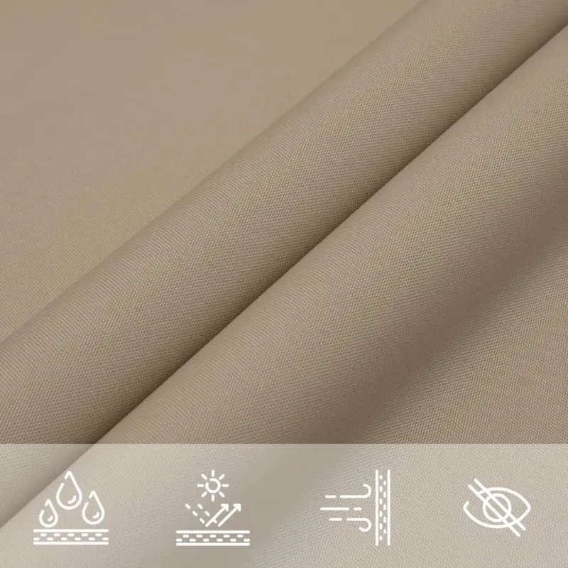 Uždanga nuo saulės, taupe, 5x8m, oksfordo audinys, stačiakampė
