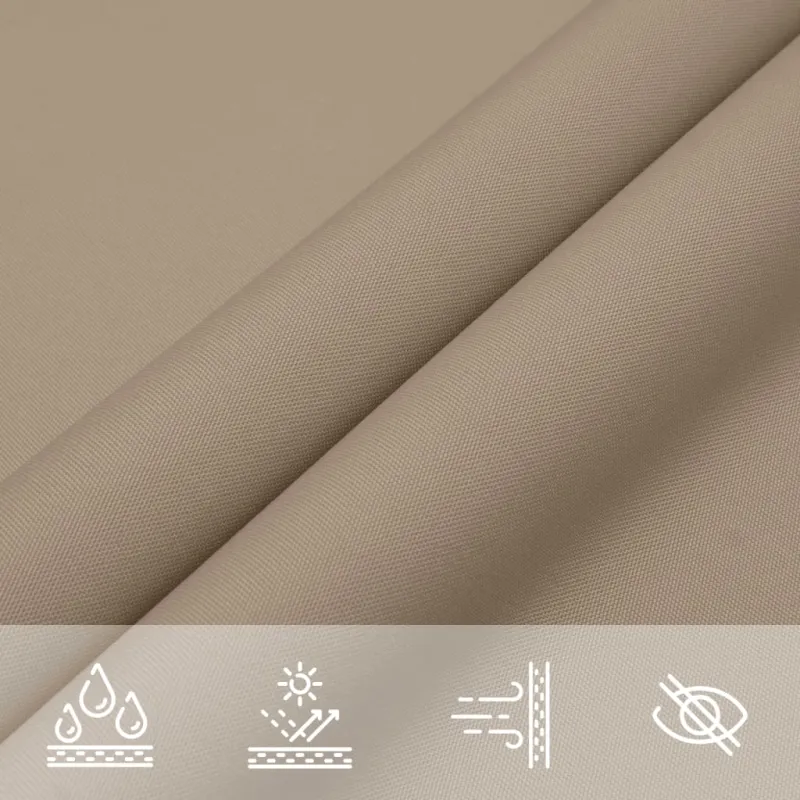 Uždanga nuo saulės, taupe, 2,5x2,5x3,5m, oksfordo audinys