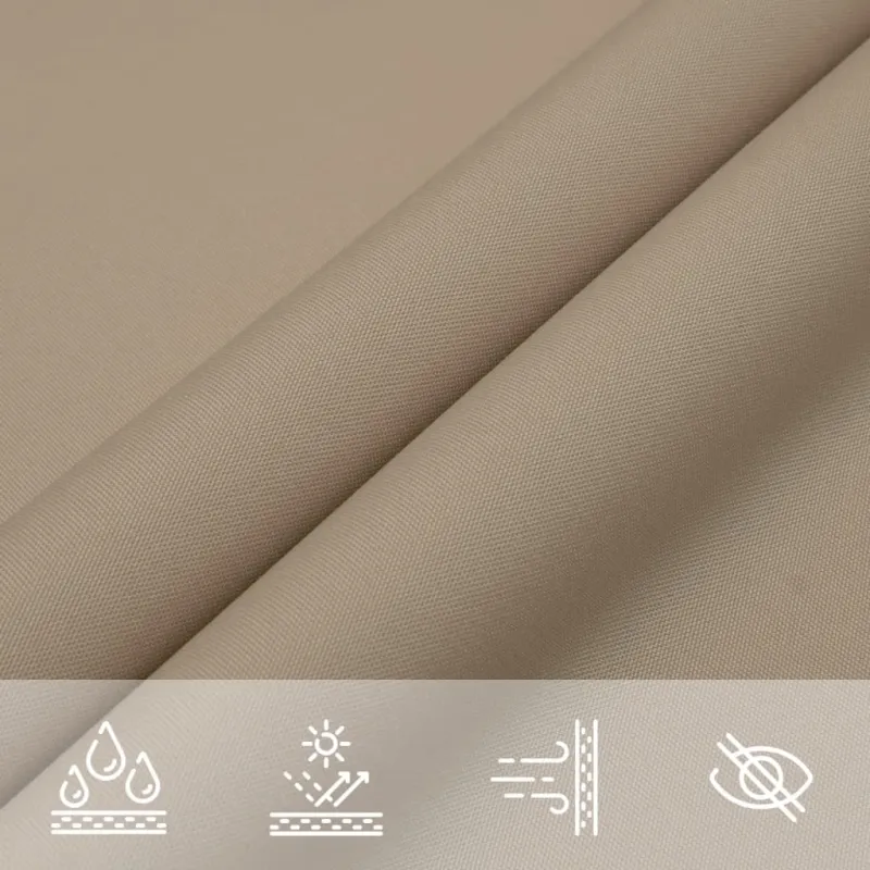 Uždanga nuo saulės, taupe, 3x4x5m, oksfordo audinys, trikampė