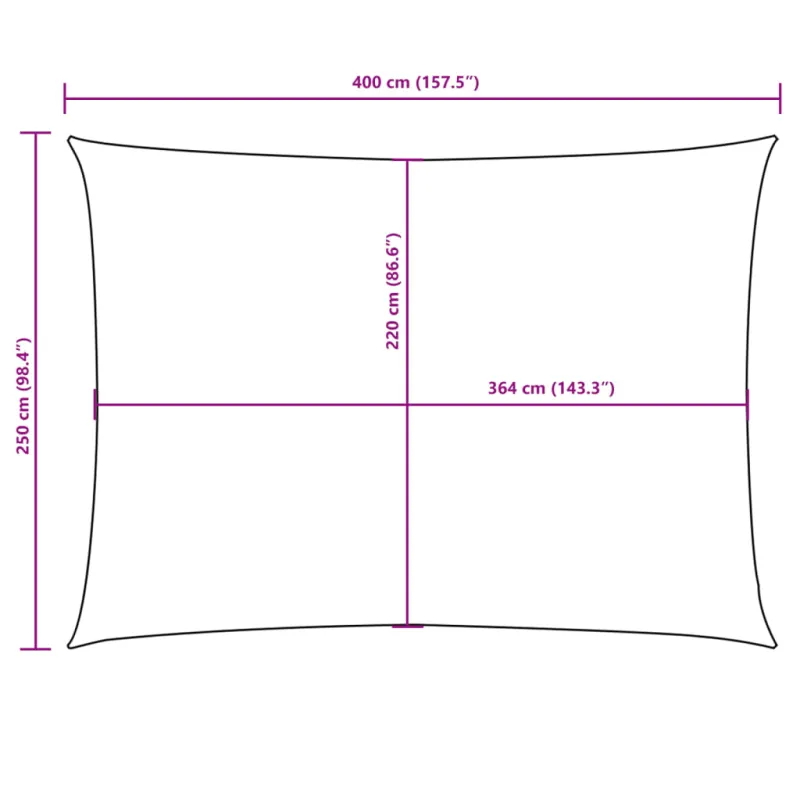 Uždanga nuo saulės, mėlyna, 2,5x4m, oksfordo audinys