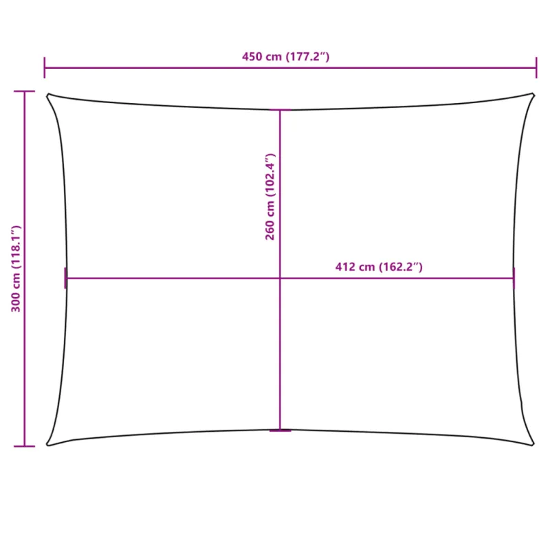 Uždanga nuo saulės, mėlyna, 3x4,5m, oksfordo audinys