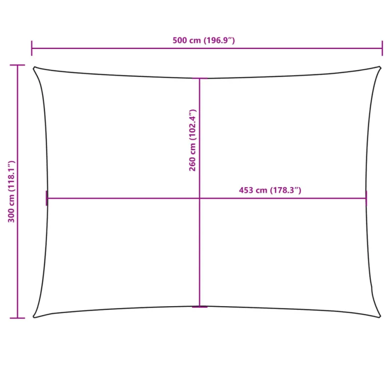 Uždanga nuo saulės, mėlyna, 3x5m, oksfordo audinys