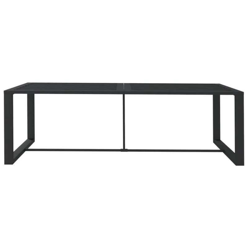 Lauko ruokailupöytä, antrasiitti, 120x60x66cm, alumiini