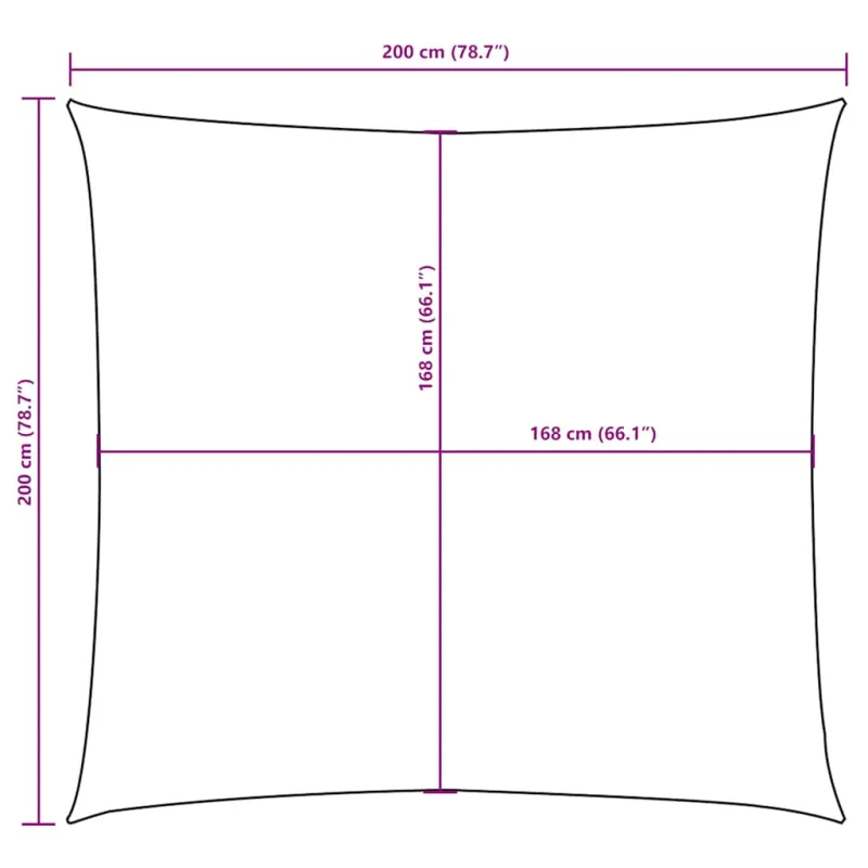 Uždanga nuo saulės, oranžinė, 2x2m, oksfordo audinys