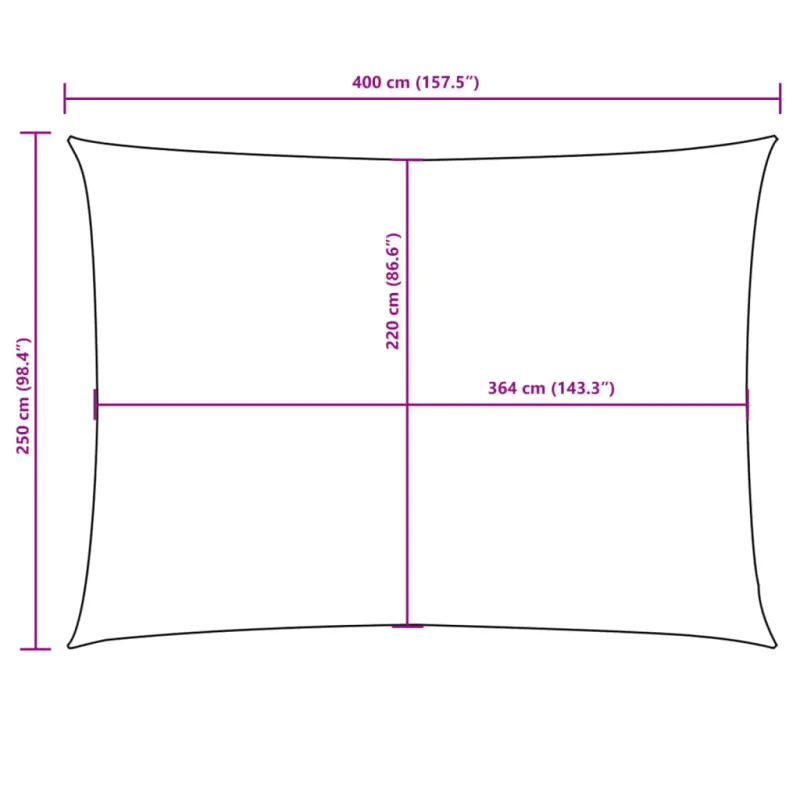 Uždanga nuo saulės, juoda, 2,5x4m, oksfordo audinys