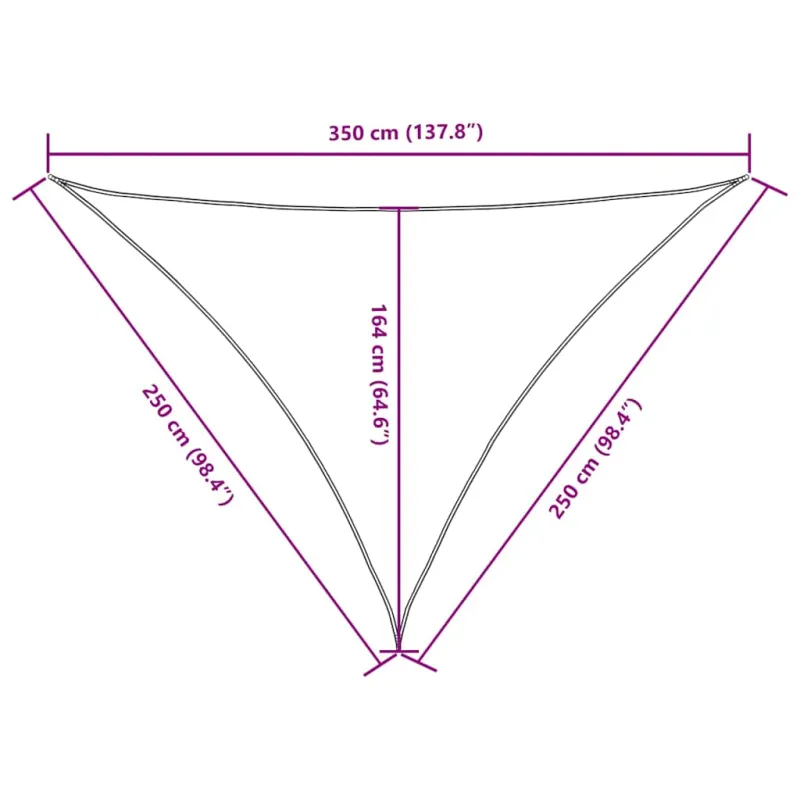 Uždanga nuo saulės, juoda, 2,5x2,5x3,5m, oksfordo audinys