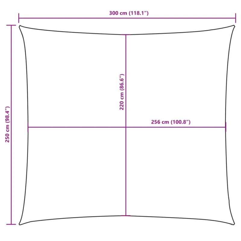 Uždanga nuo saulės, ruda, 2,5x3m, oksfordo audinys