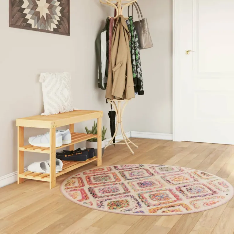 Kilimas, spalvotas, 120cm skersmens, plaunamas