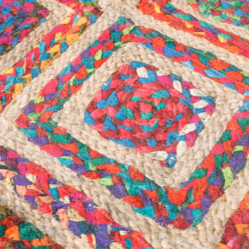 Kilimas, spalvotas, 120cm skersmens, plaunamas