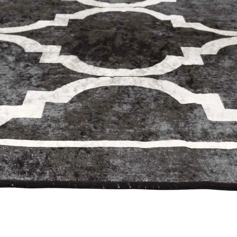 Kilimas, juodas ir baltas, 160x230cm, plaunamas