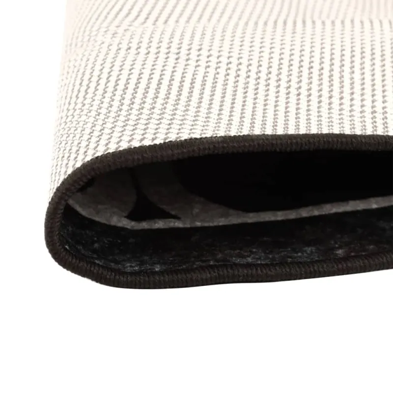 Kilimas, juodas ir baltas, 120 cm, plaunamas