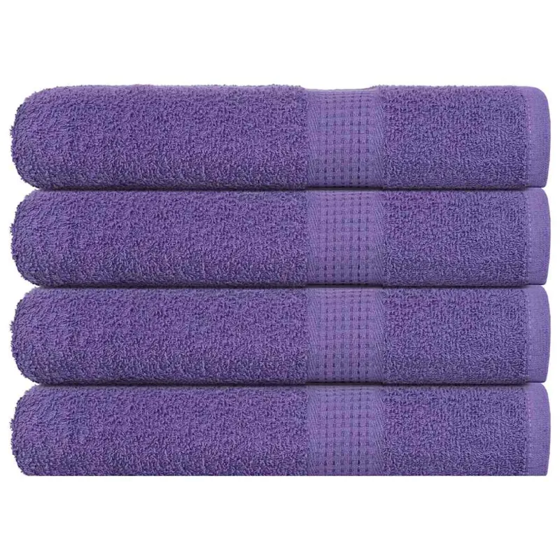 Pirties rankšluosčiai, FROGN, 4 vnt., violetiniai, 80x200 cm, 360 g/m²