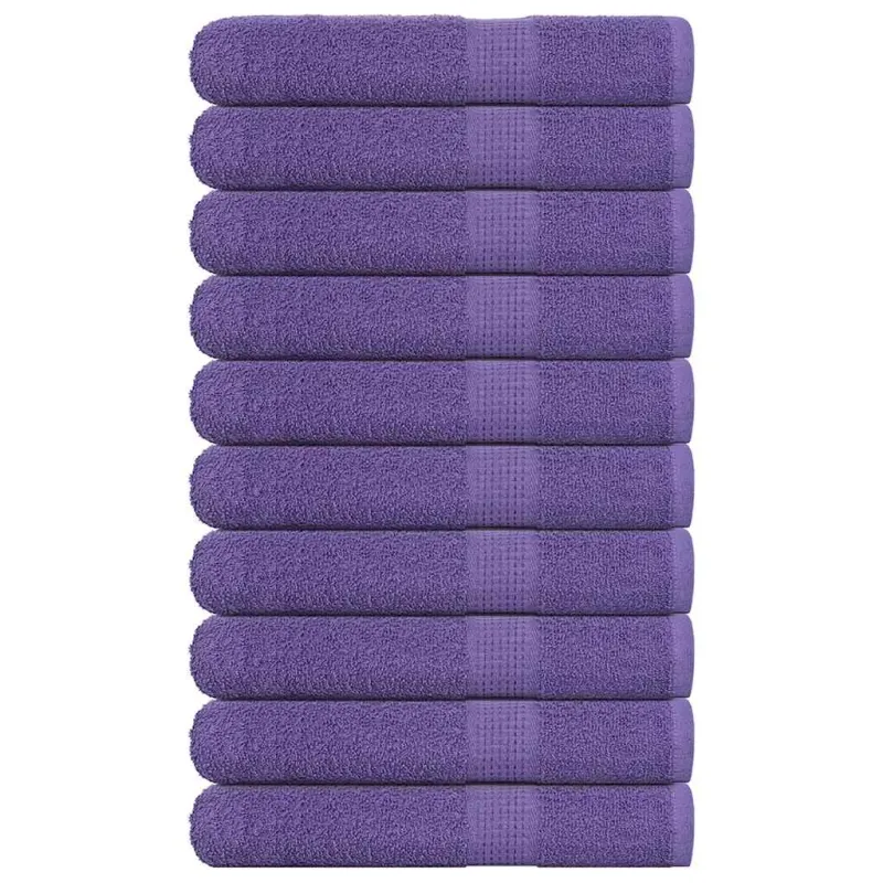 Pirties rankšluosčiai, FROGN, 10 vnt., violetiniai, 80x200 cm, 360 g/m²