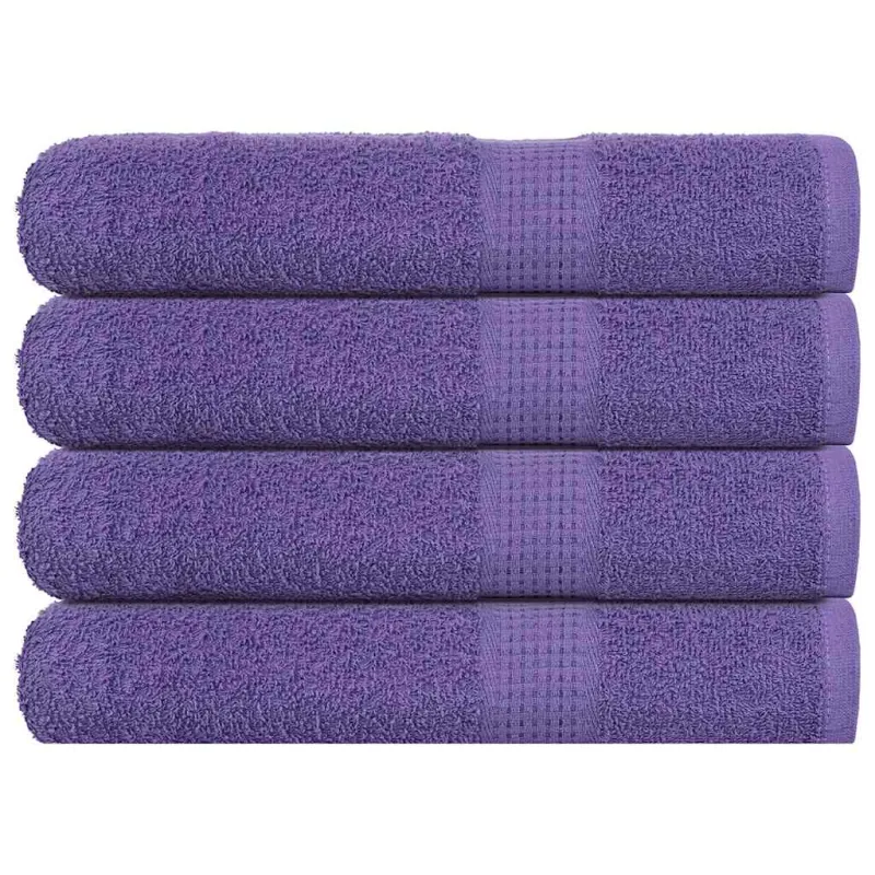 Rankšluosčiai, FROGN, 4 vnt., violetiniai, 100x200 cm, 360 g/m²