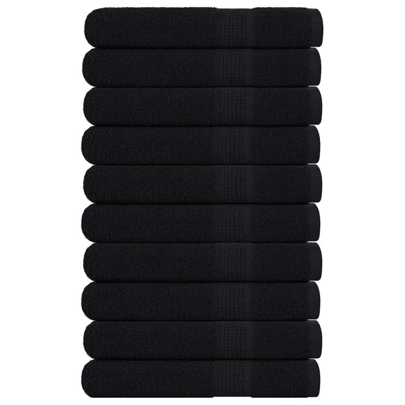 Pirties rankšluosčiai, FROGN, 10 vnt., juodi, 80x200 cm, 360 g/m²