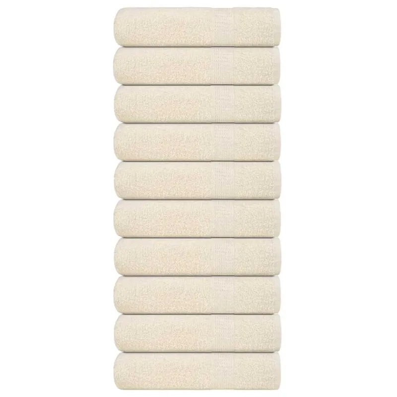 Rankšluosčiai, FROGN, 10 vnt., kreminės spalvos, 50x100 cm, 360 g/m²