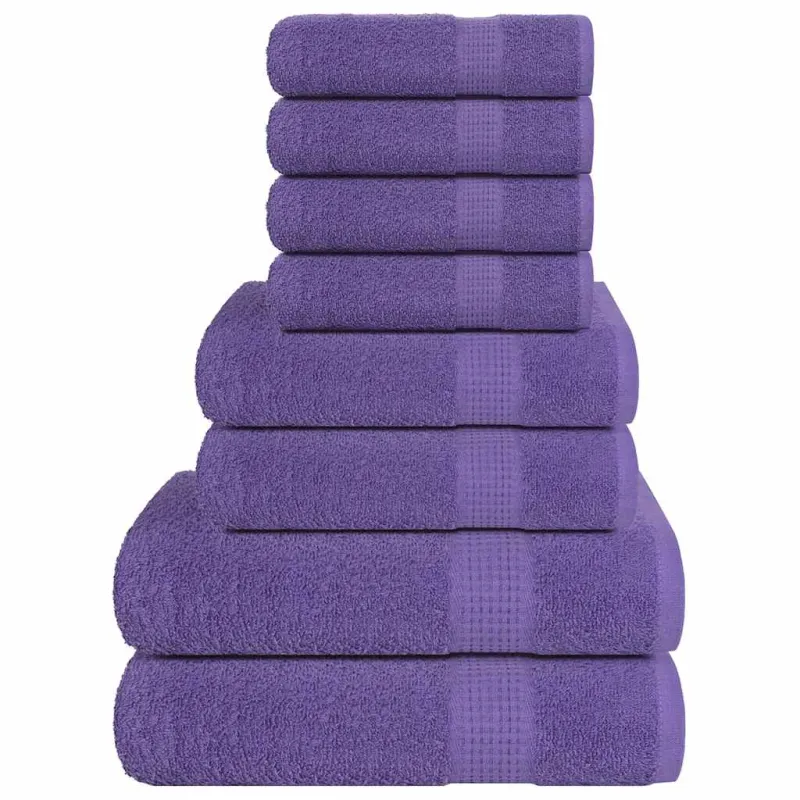 8 dalių rankšluosčių komplektas FROGN violetinis, 360 g/m²