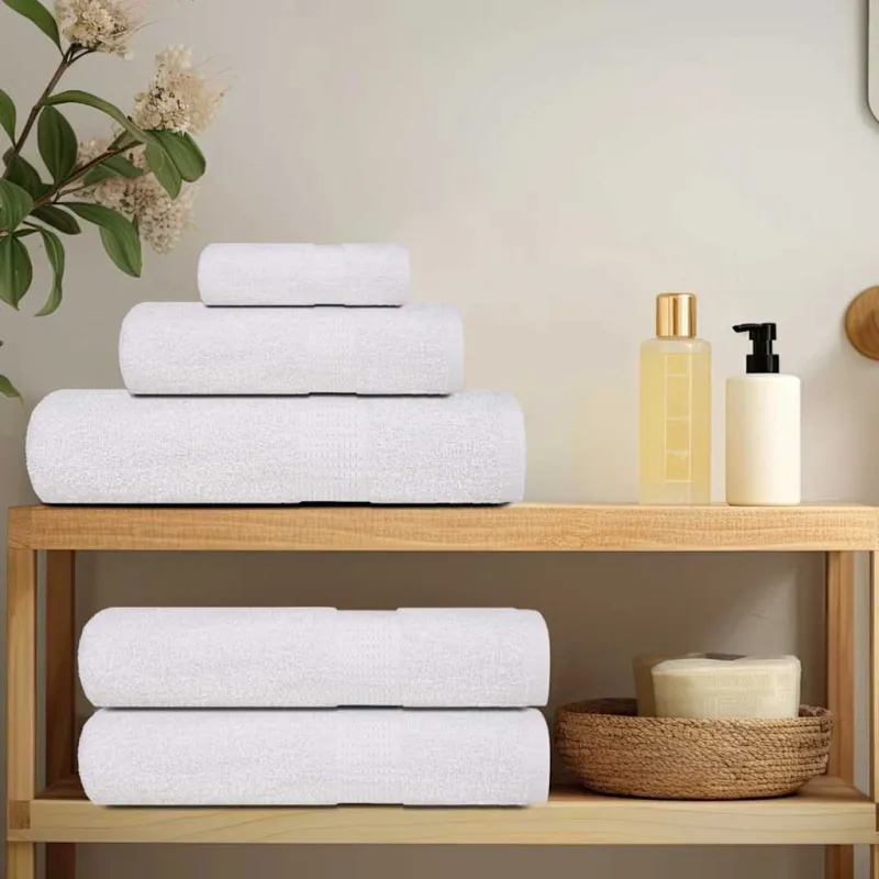 6 dalių rankšluosčių komplektas FROGN baltas, 360 g/m²