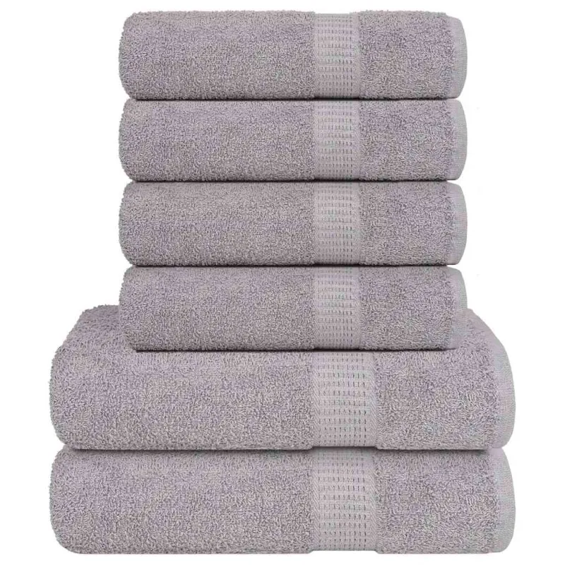 6 dalių rankšluosčių komplektas FROGN pilkas, 360 g/m²