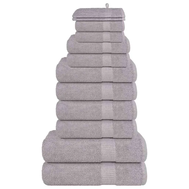 12 dalių rankšluosčių komplektas FROGN pilkas, 360 g/m²