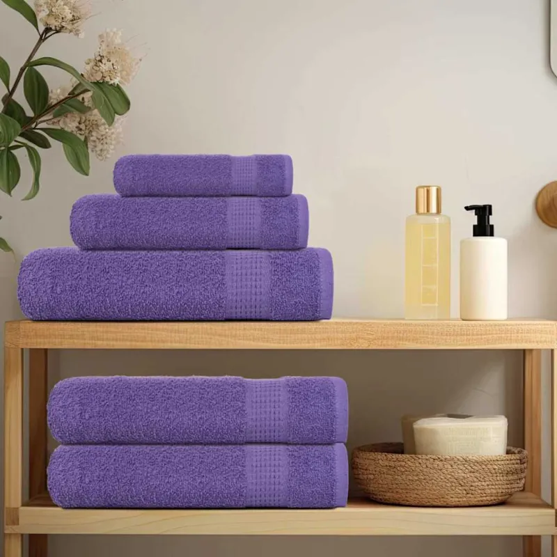 12 dalių rankšluosčių komplektas FROGN violetinis, 360 g/m²
