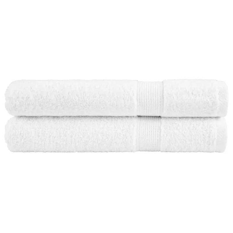 Pirties rankšluosčiai, SOLUND, 2vnt., balti, 80x200cm, 600g/m²