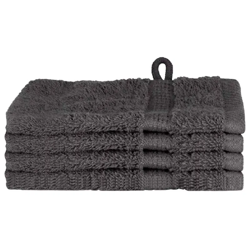 Svečių Rankšluostis SOLUND 4 pcs Antracitas 15 x 21 cm 550 gsm