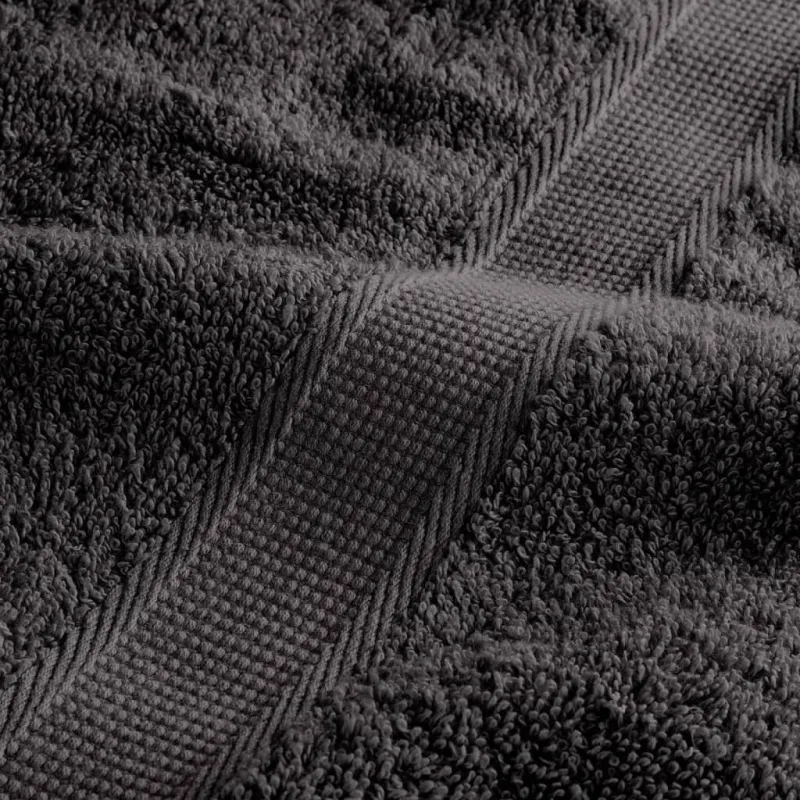 Svečių rankšluosčiai, SOLUND, 10vnt., antracito, 30x50cm 600g/m²