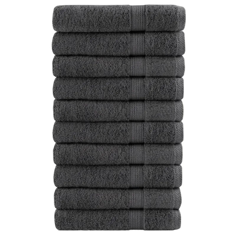 Rankšluosčiai, SOLUND, 10vnt., antracito, 100x200cm, 600g/m²