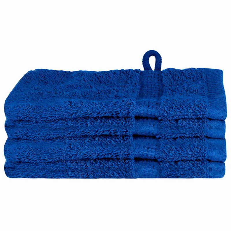 Svečių Rankšluostis SOLUND 4 pcs Mėlyna 15 x 21 cm 550 gsm