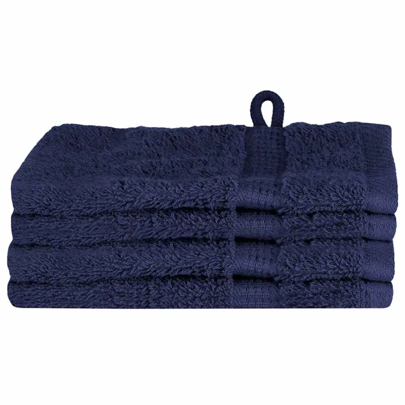 Svečių Rankšluostis SOLUND 4 pcs Jūrinė mėlyna 15 x 21 cm