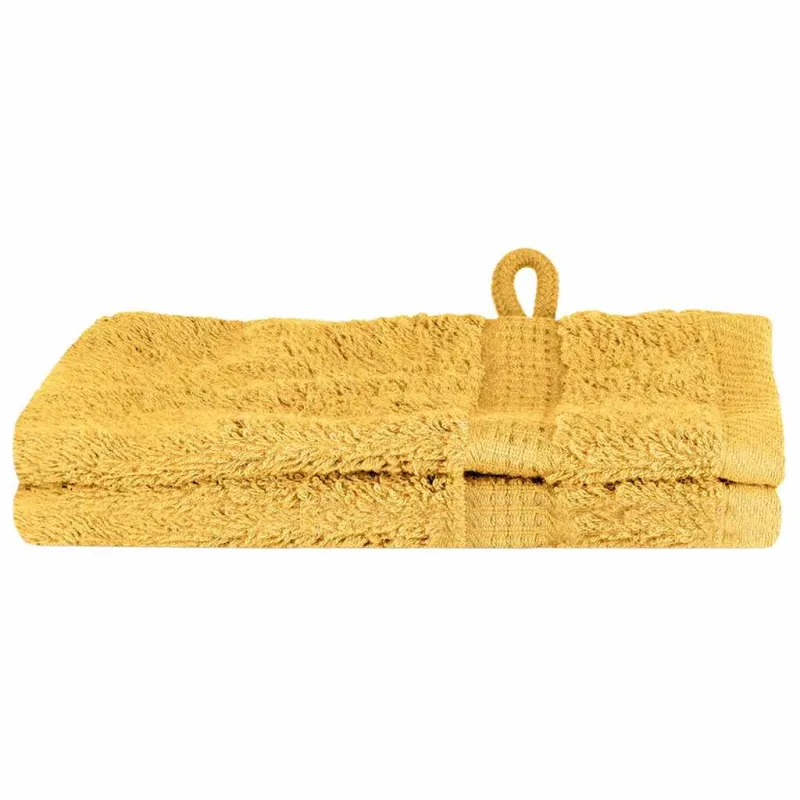 Svečių Rankšluostis SOLUND 2 pcs Auksinė 15 x 21 cm 550 gsm