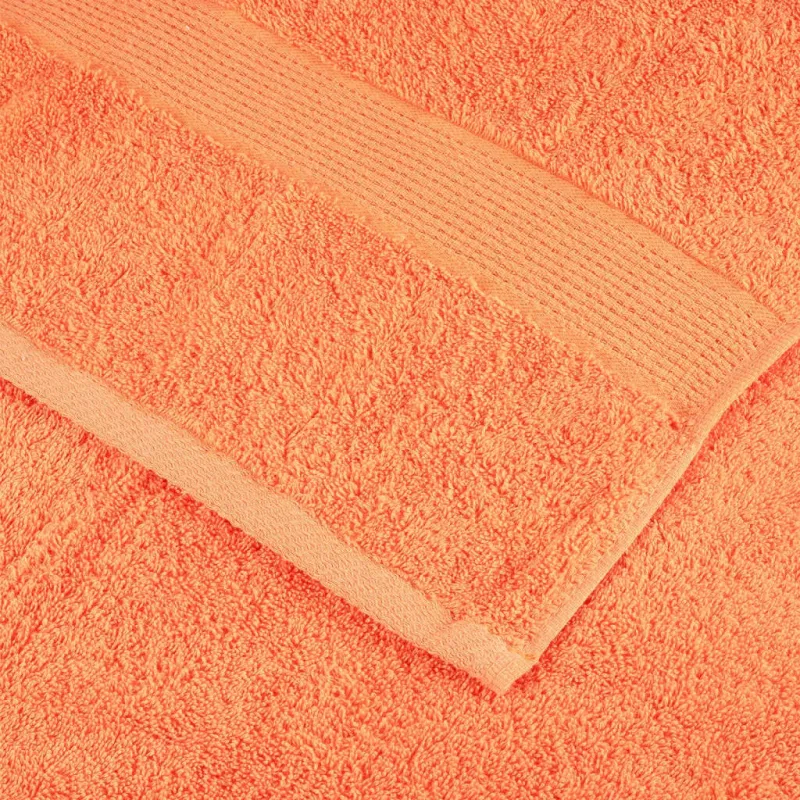 Dušo rankšluosčiai SOLUND, 4vnt., oranžiniai, 70x140cm, 600g/m²