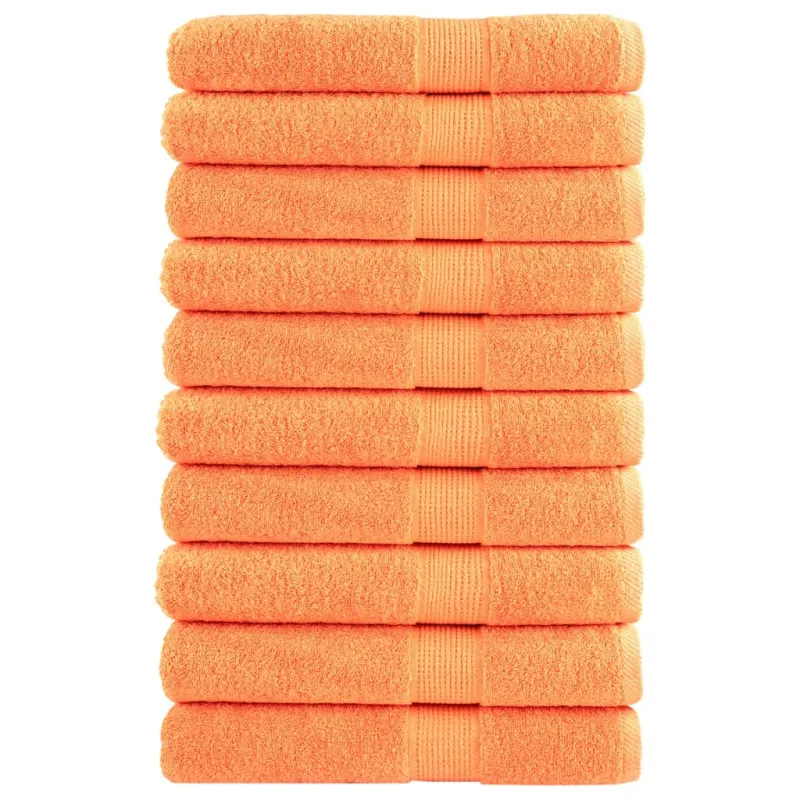 Pirties rankšluosčiai SOLUND 10vnt. oranžiniai 80x200cm 600g/m²