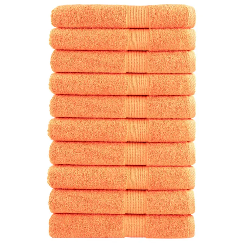 Rankšluosčiai SOLUND, 10vnt., oranžiniai, 100x200cm, 600g/m²