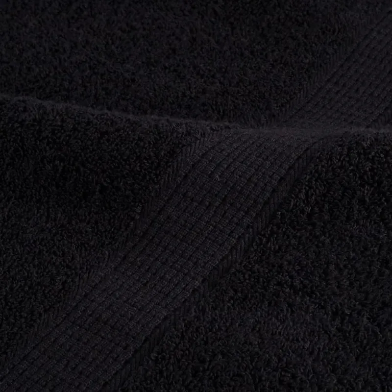 Svečių Rankšluostis SOLUND 4 pcs Juoda 15 x 21 cm 550 gsm