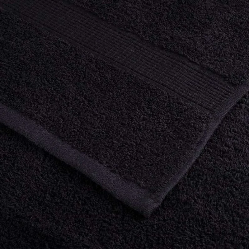 Svečių Rankšluostis SOLUND 10 pcs Juoda 15 x 21 cm 550 gsm
