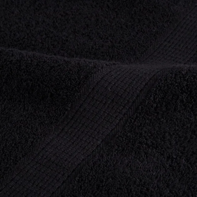 Dušo rankšluosčiai SOLUND, 10vnt., juodi, 70x140cm, 600g/m²