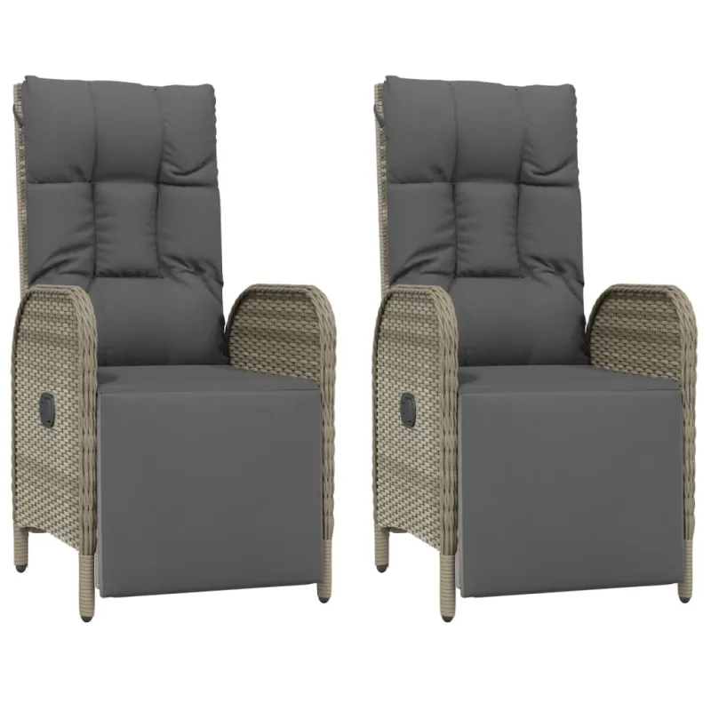 Sodo komplekti, 9 osaa, harmaa, polyrottinki, pehmusteilla