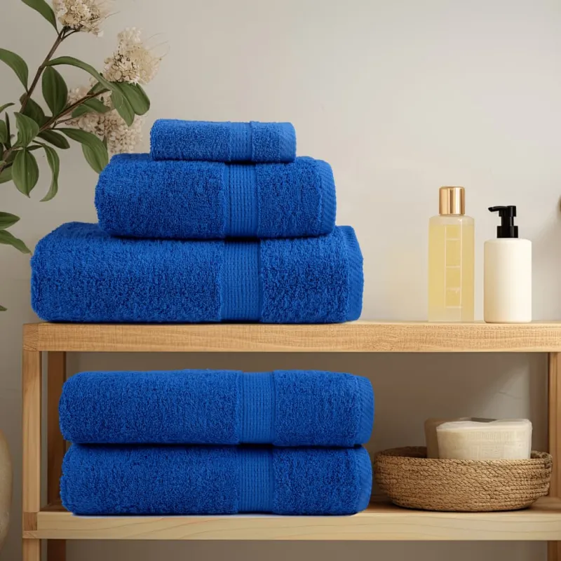 Rankšluosčių rinkinys SOLUND, 8vnt., mėlyni, 600g/m²