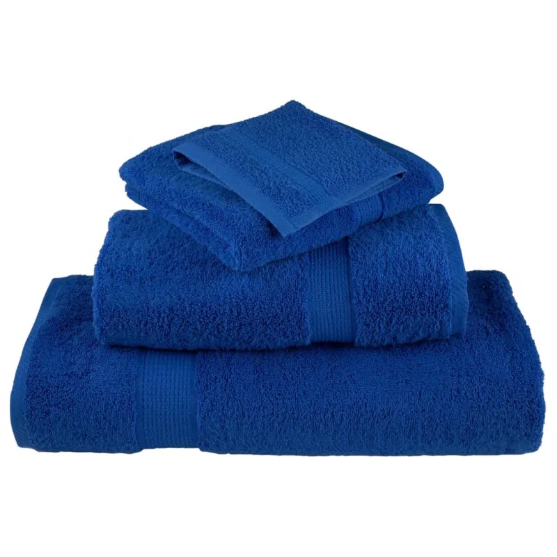 Rankšluosčių rinkinys SOLUND, 8vnt., mėlyni, 600g/m²