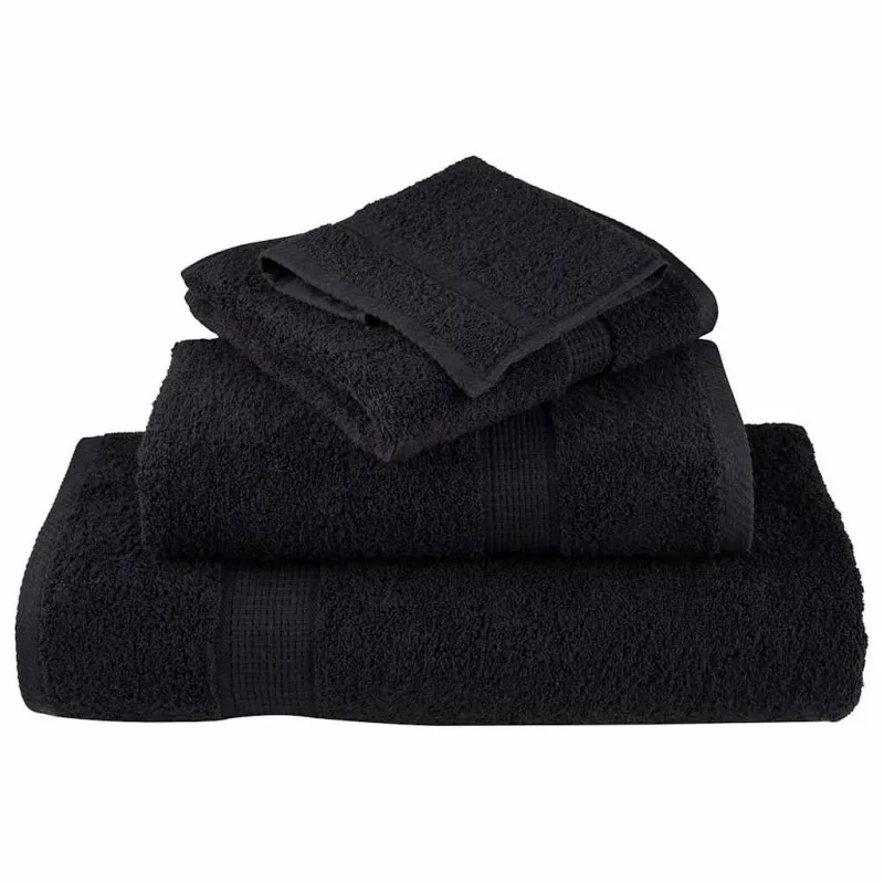 Rankšluosčių rinkinys SOLUND, 8vnt., juodi, 600g/m²