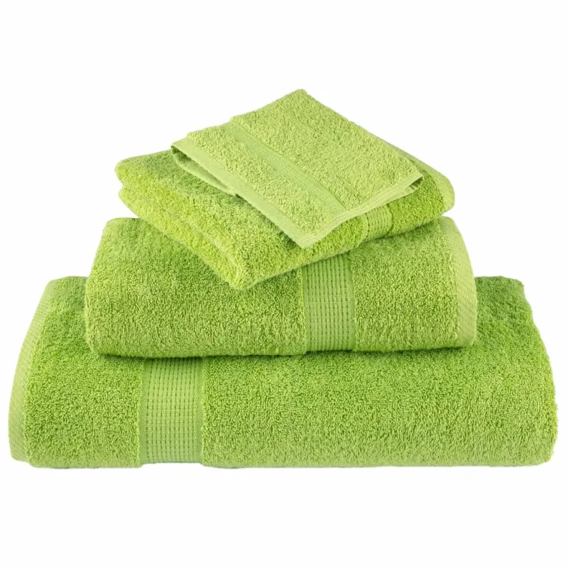 Rankšluosčių rinkinys SOLUND, 8vnt., obuolio žali, 600g/m²