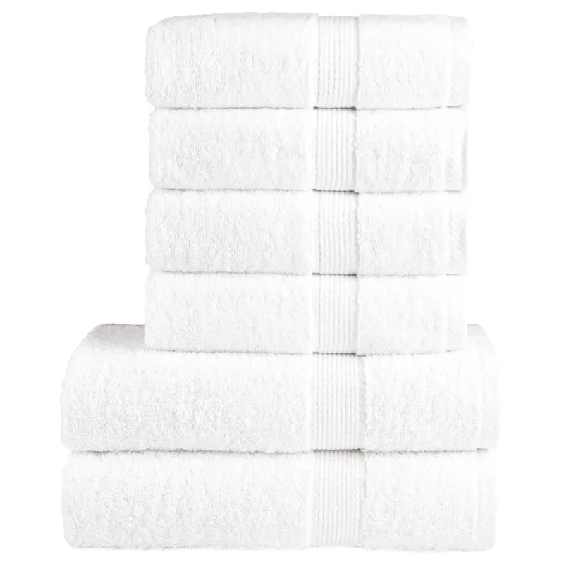 Rankšluosčių rinkinys SOLUND, 6vnt., balti, 600g/m²
