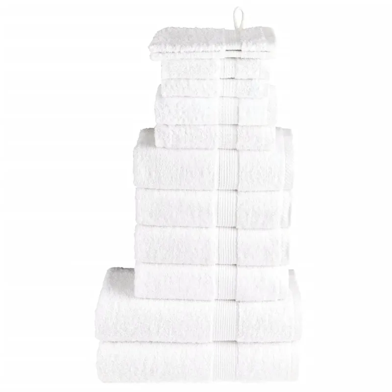 Rankšluosčių rinkinys SOLUND, 12vnt., balti, 600g/m²