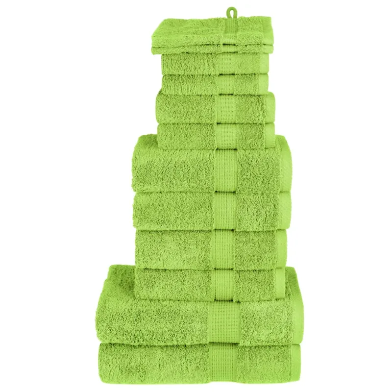 Rankšluosčių rinkinys, SOLUND, 12vnt., žali, 600g/m²
